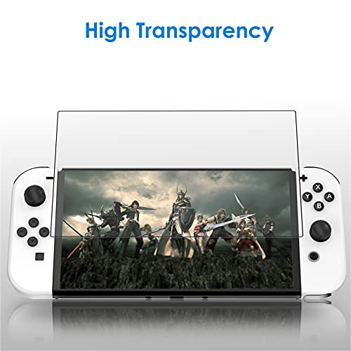 JETech Protector Pantalla Compatible con Nintendo Switch (Modelo OLED) Versión 2021 de 7 Pulgadas, Película de Cristal Vidrio Templado, 2 Unidades