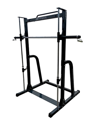 JK FITNESS JK6067, Smith Machine Unisex Adulto, Negro, Única