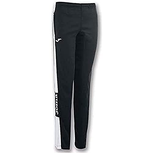 Joma Champion IV Pantalon Largo Deportivo, Mujer, Negro Blanco, M