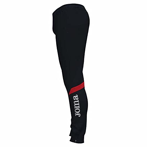 Joma Championship VI Pantalón Deportivo, Hombre, Negro Rojo, L