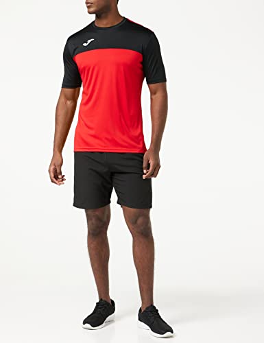 Joma Winner Camisetas Equip. M/C, Hombre, Rojo Negro, L