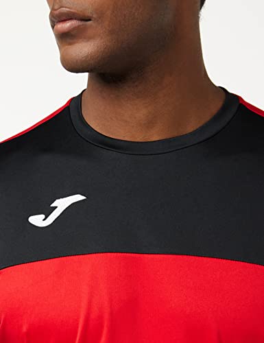 Joma Winner Camisetas Equip. M/C, Hombre, Rojo Negro, L