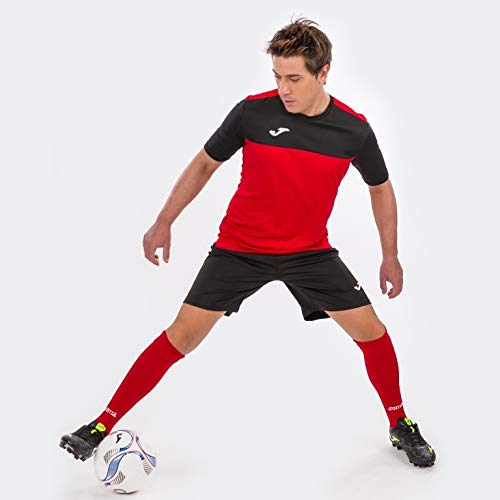 Joma Winner Camisetas Equip. M/C, Hombre, Rojo Negro, L