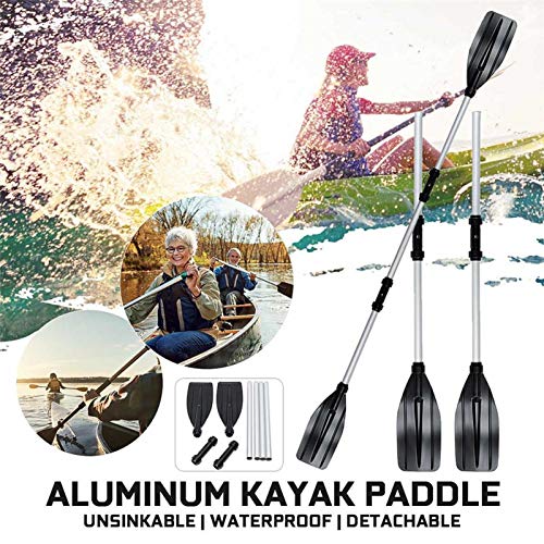 josietomy Remo de kayak, doble remo, ajustable, para bote inflable, kayak, canoa, 1 par