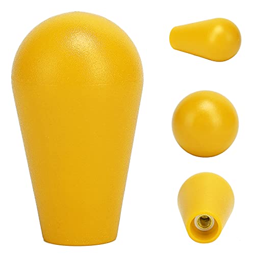 Joystick's Oval Balltop, Oval Joystick Head Rocker Ball Mango superior M6 Tipo americano Juego de arcade Piezas de bricolaje Mango de repuesto Accesorio para juegos Fácil de instalar(amarillo)