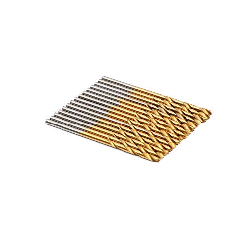 KATSU Brocas helicoidales 99 Piezas 1,5 mm a 10mm HSS Recubiertas en Titanio de Taladro Juego de Brocas para Taladrar Madera Plástico con Estuche