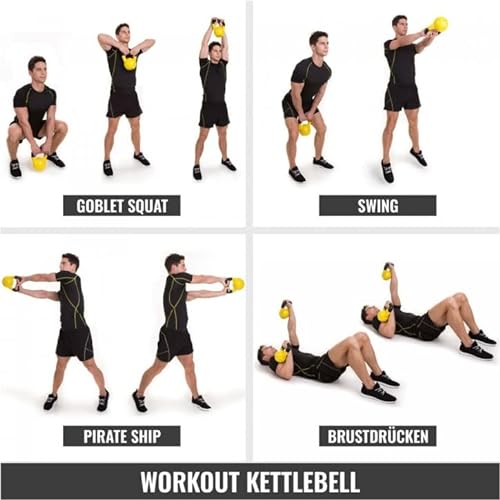 Kettlebell de contraste en vinilo 2 kg - 20 kg