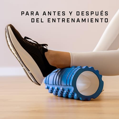 KG Physio Foam Roller - Rodillo Masaje Muscular para Piernas, Espalda y Brazos - Rulo Masaje Muscular Ultraligero Esencial para Liberar Tensiones Musculares - 33x12cm Rodillo Pilates