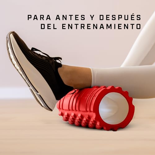 KG Physio Foam Roller - Rodillo Masaje Muscular para Piernas, Espalda y Brazos - Rulo Masaje Muscular Ultraligero Esencial para Liberar Tensiones Musculares - 33x12cm Rodillo Pilates