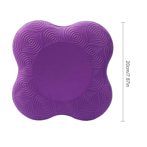 KGDUYC Esterilla Yoga,Yoga Mat,Yoga Accesorios,Esterilla Pilates,Estera de Soporte Plana Engrosada, Rodillera, codera portátil, Almohadilla para Rueda Abdominal (2 Pieza púrpura)