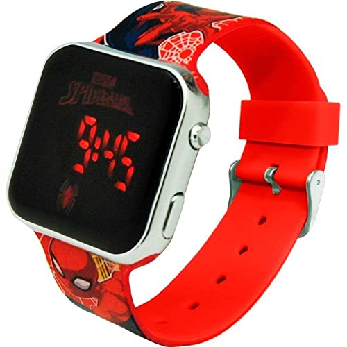 Kids Euroswan Reloj Led Spiderman con Funciones. SPD4719