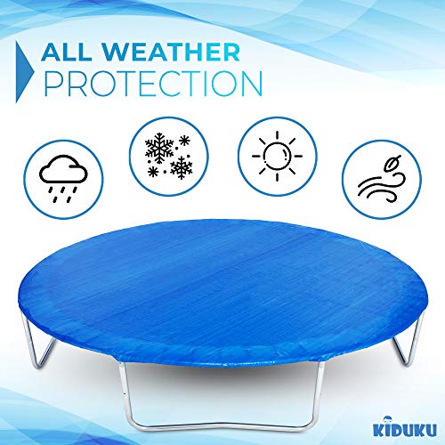 KIDUKU Funda Protectora para Cama Elástica 244-427 cm | Cubierta de Protección para Trampolín | Impermeable, Anti-Desgarros y Resistente a Rayos UVA