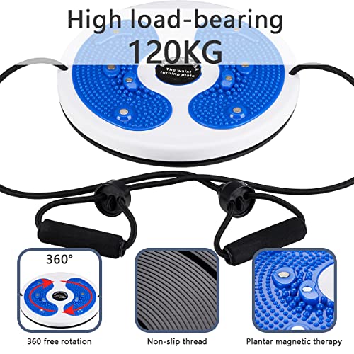 Kikuo Inicio Placa giratoria Fitness Belleza Cintura Abdomen Máquina adelgazante Máquina de entrenamiento de estómago Masaje de pies Placa lumbar interior Equipo de Fitness para Puede cargar 120 kg