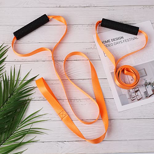 KINBOM 2 Piezas Deer Drag, Naranja Arnés para Tirar de Venado con Lazo de Autobloqueo y Mango de Fácil Agarre Cuerda de Arrastre para Venado Accesorios para Hombres Caza