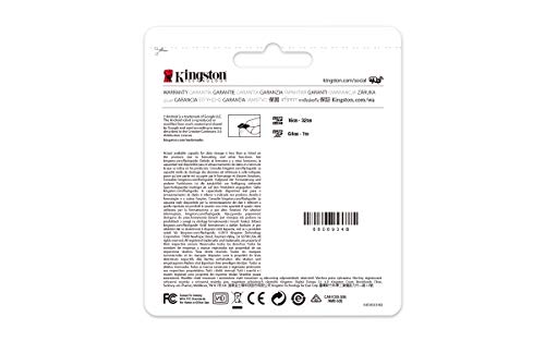 Kingston Canvas Select Plus Tarjeta microSD, SDCS2/128GB Class 10 con Adaptador SD, garantía de por vida con el fabricante.