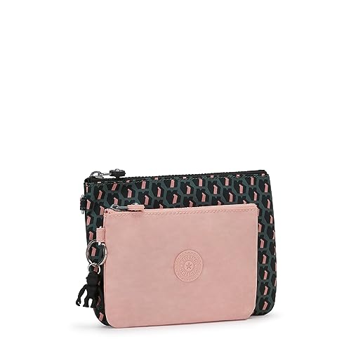 Kipling Duo Pouch Bolsas, 20 x 1 x 14, 3D K Pink (Negro)