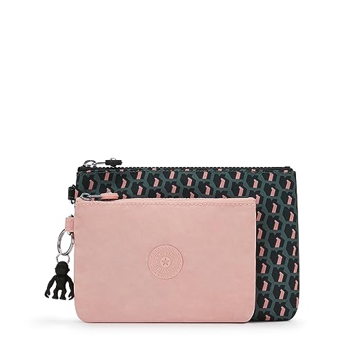 Kipling Duo Pouch Bolsas, 20 x 1 x 14, 3D K Pink (Negro)