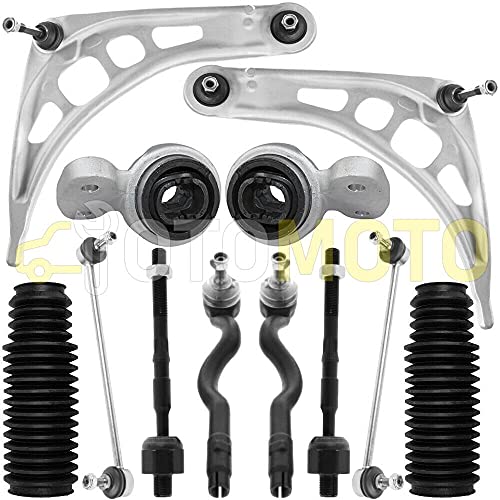 Kit brazo de suspensión delante compatible con BMW 3 E46 318D 320D 330D compuesto por 12 autopartes