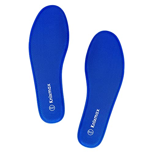 Knixmax Plantillas Memory Foam para Zapatos de Mujer y Hombre, Plantillas Confort Amortiguadoras Cómodas y Flexibles, Azul Marino EU 36…