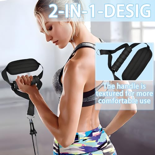 KRTOYUST Barra de Pilates,Gomas Elasticas Musculacion,Bandas de Resistencia para Smartworkout,Cintas Elasticas Fitness para Musculación en Casa y Gimnasio,con 6 Bandas Resistencia (Negro)