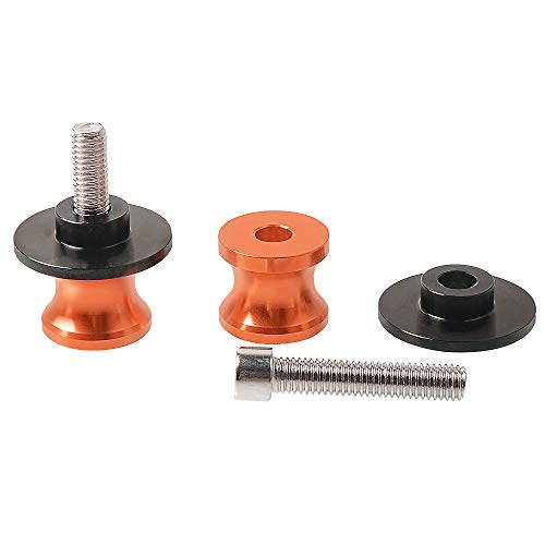 K.T.M Duke M10 Diabolos Universal - 2pcs Moto 10mm Brazos Oscilantes Tornillos del Soporte para Duke 125 200 250 390 690 790 990 1290 RC125 RC200 RC250 RC390 -Naranja