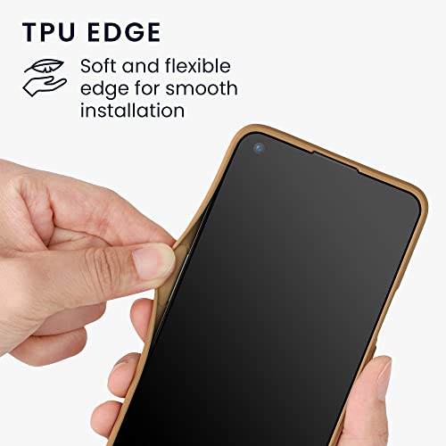 kwmobile Carcasa Compatible con OnePlus 9 Pro - Funda de Corcho y Silicona - Case para móvil en marrón Claro