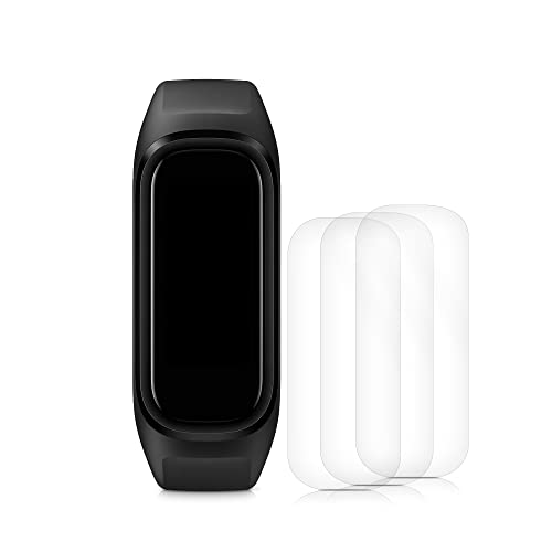 kwmobile Protectores de pantalla compatibles con Oppo Band Sport - Set de 3x protector de TPU transparente