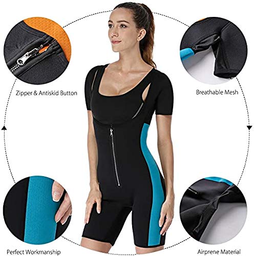 【La última Versión Original 2021】 Traje Sauna para Adelgazar, Chándal y chaleco termico de Entrenamiento, Faja Reductora de Abdomen in Neopreno para Deporte Fiteness (S)