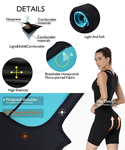 【La última Versión Original 2021】 Traje Sauna para Adelgazar, Chándal y chaleco termico de Entrenamiento, Faja Reductora de Abdomen in Neopreno para Deporte Fiteness (S)