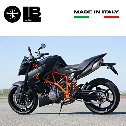 labelbike - Pegatinas 3D Protecciones Laterales Depósito Moto compatibles con KTM SUPERDUKE 990 1290