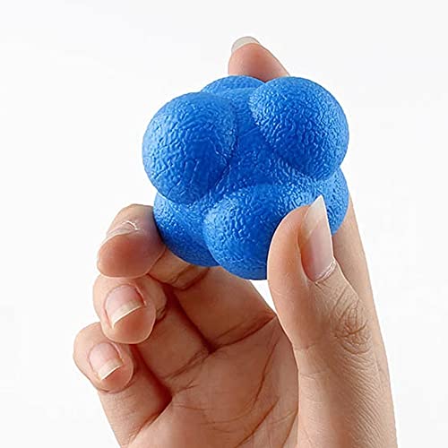 Laiiqi Pelota de reacción Hexagonal para Mejorar la reacción de los Ojos y los Deportes de coordinación de Reflejos, Puede Mejorar la concentración de Adultos (2 Unidades)