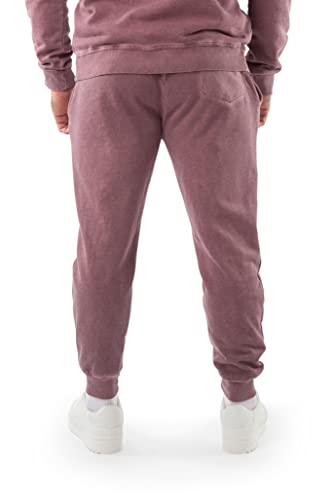 LAVENZO - Pantalones Chándal Hombre 100% Algodón, Tracksuit Pantalón Elegante, Ropa Casual Tamaño más Chándales Deportivos Vintage Niño, Idea de Regalo Cumpleaños, rojo, XXXXXL