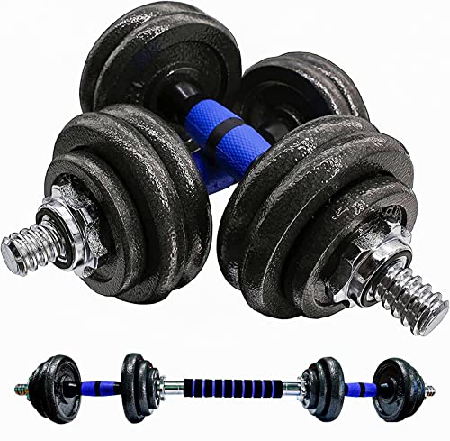 LAZY SPORTS Mancuernas Mancuernas Ajustables, Juego de Mancuernas, Juego de Entrenamiento de Levantamiento Ajustable para Hombres y Mujeres, Entrenamiento Corporal (METAL 50KG)