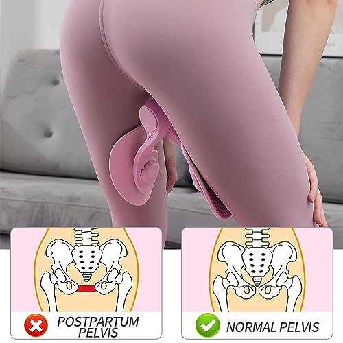 LeapBeast Entrenador de Cadera, Entrenador de Músculos del Piso Pélvico, Ejercitador Interno del Muslo para Piernas y Glúteos, Perder Peso, Yoga (Fuerza 7KG, Rosa)