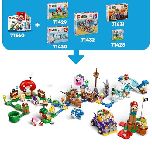 LEGO Super Mario Set de Expansión: Caco Gazapo en la Tienda de Toad Juguete Coleccionable con 2 Personajes de Videojuego Construibles, Regalo para Niños, Niñas y Gamers de 7 Años o Más 71429