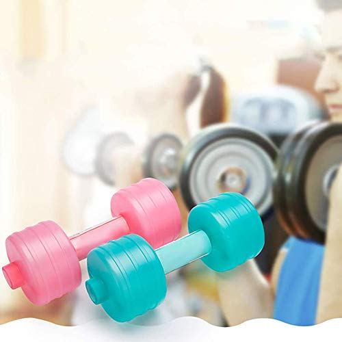 Leikance Mancuerna rellena de agua, pesas ajustables, equipo de fitness para mujer, color al azar, 1 unidad