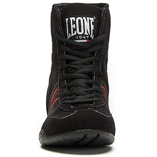 LEONE 1947, Botas De Boxeo, Unisex Adulto, Negro, 44, CL188