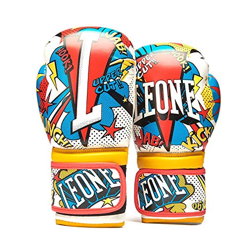 LEONE 1947, Guantes De Boxeo Hero Júnior, Unisex Adulto, Blanco, 6 OZ, GN400J