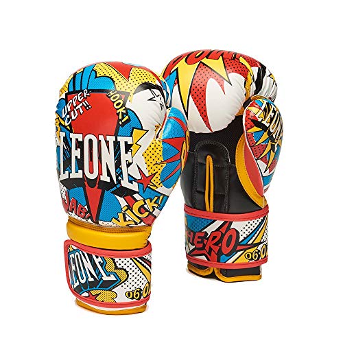 LEONE 1947, Guantes De Boxeo Hero Júnior, Unisex Adulto, Blanco, 6 OZ, GN400J