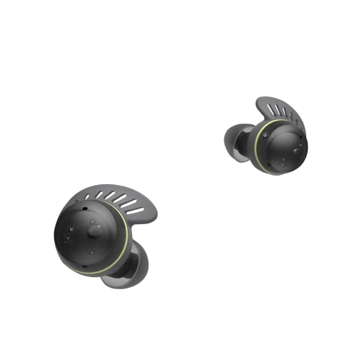 LG TONE-TF7Q - Auriculares Deportivos True Wireless con Bluetooth 5.2, Cancelación de Ruido y Autolimpieza, Resistencia al Agua, Tecnología Meridian, Triple Micrófono, Batería hasta 24h, Negro/Lima