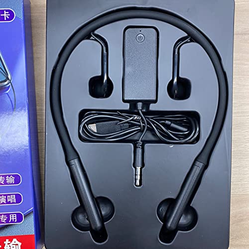 Limtula 2.4G - Auriculares inalámbricos con banda para el cuello, auriculares estéreo para deportes, correr, entrenamiento, gimnasio, conducción, ciclismo, auriculares con banda para el cuello,