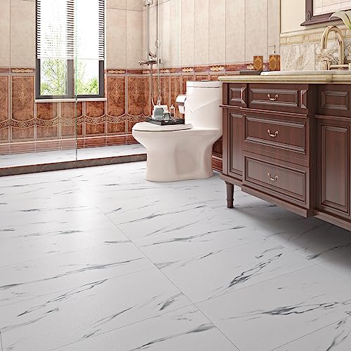 Livelynine Azulejos Adhesivos Baño Marmol Gris Claro 12 Losetas Vinilo Para Paredes De Baño 60x30cm Lavable Adhesivo Pared Cocina Suelo Vinilico Autoadhesivo Habitación Salon Vinilo Suelo Autoadhesivo