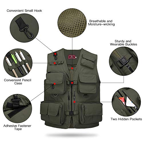 Lixada Chaleco Táctico Multifuncional Respirable Desmontaje Rápido Equipo de Entrenamiento para CS Field Protections Vest