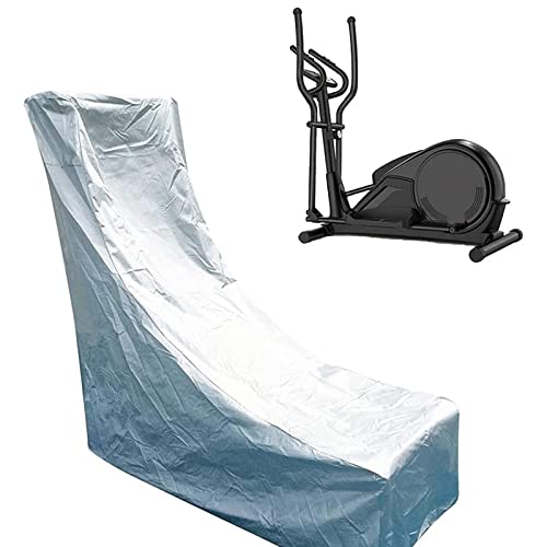 LLLD Cubierta elíptica para entrenador elíptico, cubierta para máquina elíptica, protección solar, impermeable, para exteriores, a prueba de polvo (XL), Plateado