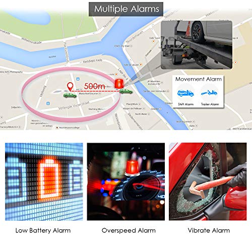 Localizador GPS para Coche, GPS Tracker en Tiempo Real Impermeable Rastreador GPS