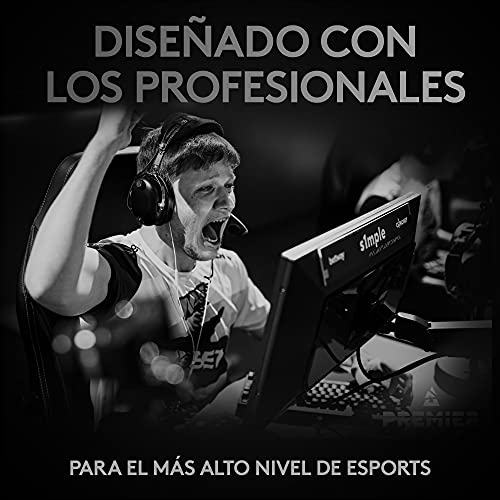 Logitech G PRO X SUPERLIGHT USB Ratón inalámbico Gaming, ultraligero 63g, sensor HERO 25K, 25600 DPI, 5 botones programables, memoria integrada, diseñado para eSport, PC/Mac - Rojo