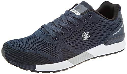 lumberjack Proveedor, Zapatillas de Gimnasio Hombre, Azul Marino Gris, 44.5 EU