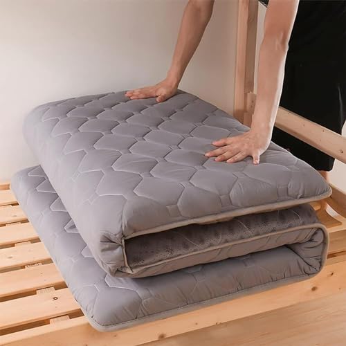 LZFCDMD Colchón Grueso Antideslizante Colchoneta Estampada para Dormir En El Suelo Colchón Portátil para Acampar Tapete De Tatami Plegable (Color : A, Size : 90x190cm(35x74in))