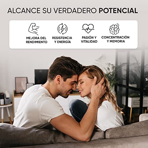 Maca Negra y Amarilla Andina Complex 5550mg de Potencia 180 Cápsulas Veganas - Vitalidad del Extracto de esta Poderosa Raíz con Zinc, L-Arginina, Ginseng y Pimienta, Para 6 Meses de Suministro