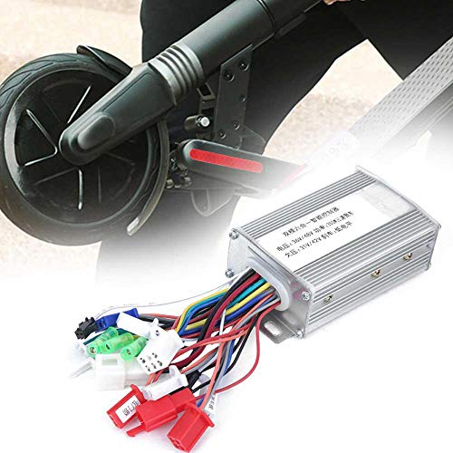 MAGT Controlador sin escobillas, Inversor sin escobillas Duradero de Modo Dual Invertir Tres velocidades 36V 48V 350W Accesorio de Controlador para Scooter de Bicicleta eléctrica